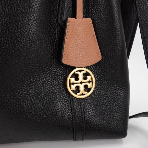 Tory Burch Perry Small Triple Compartment Tote Black - Picture 8 of 12